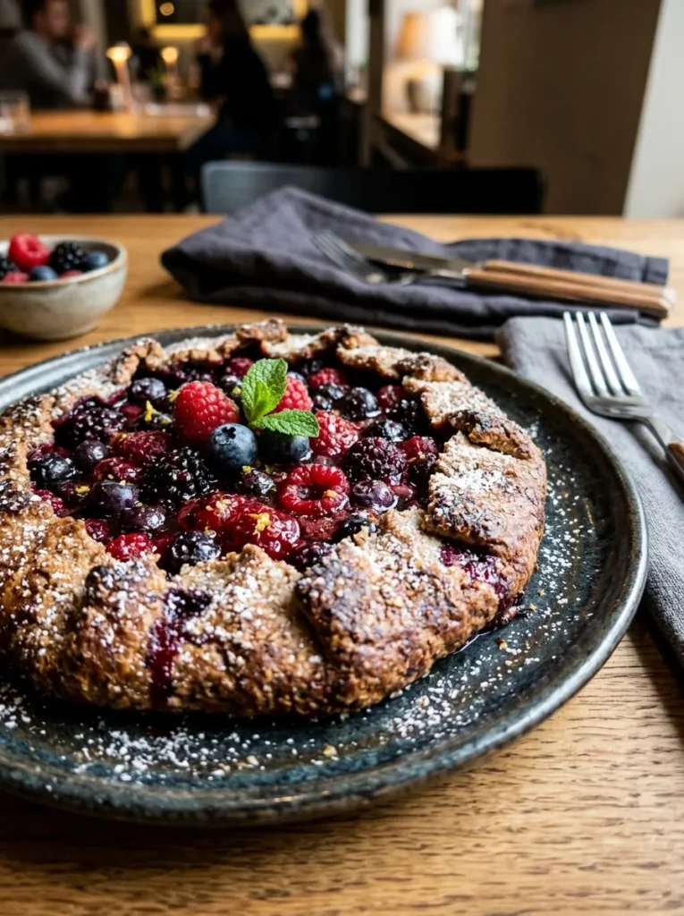 Diet Specific Berry Galette Rustic Style