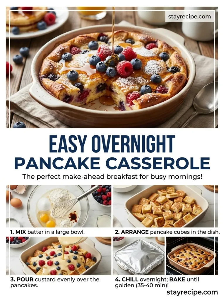 Easy Overnight Pancake Casserole