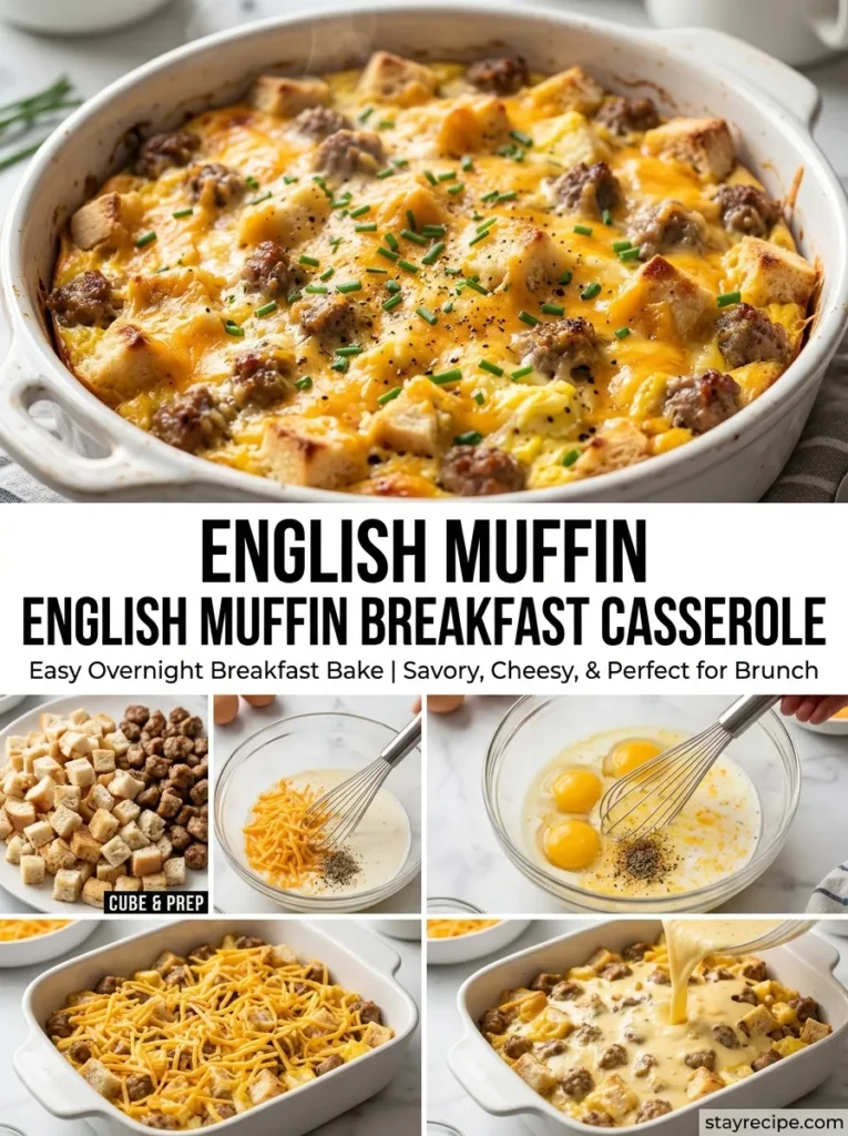 English Muffin Breakfast Casserole
