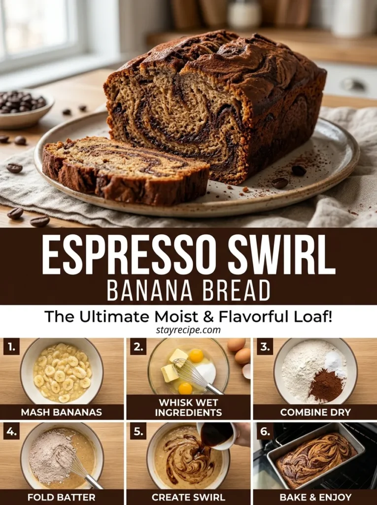 Espresso Swirl Banana Bread