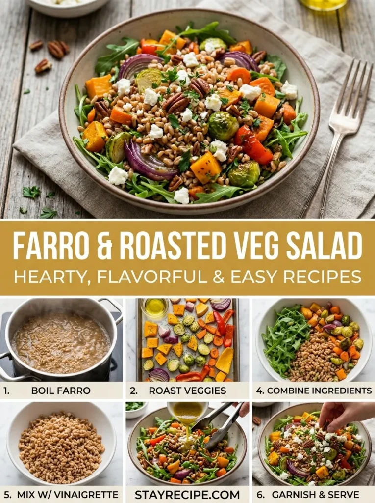 Farro Roasted Veg Salad