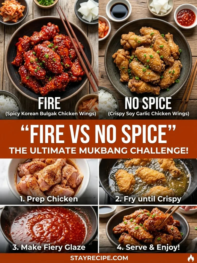 Fire Vs No Spice Mukbang