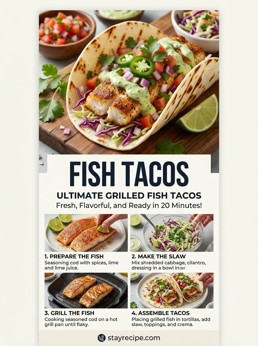 Fish Tacos Summer Meals Dinner