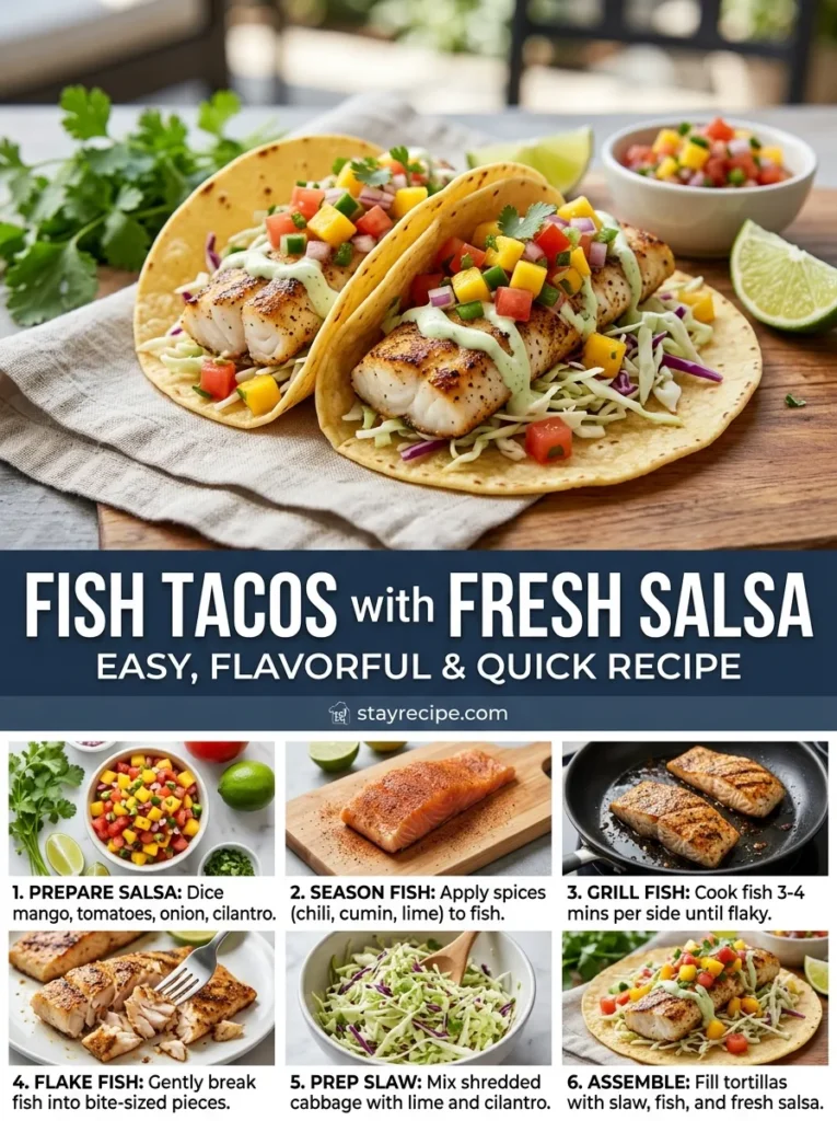 Fish Tacos With Fresh Salsa Easy Summer Dinner