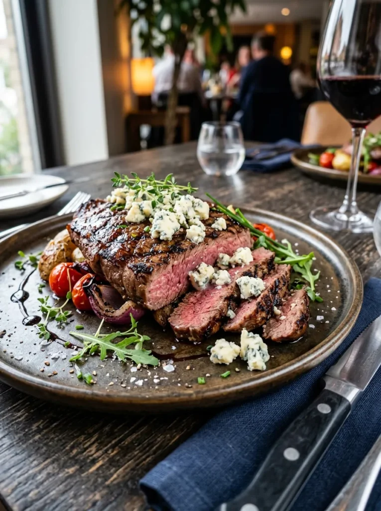 Flank Steak Blue Cheese