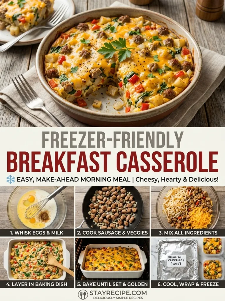 Freezer Friendly Breakfast Casserole
