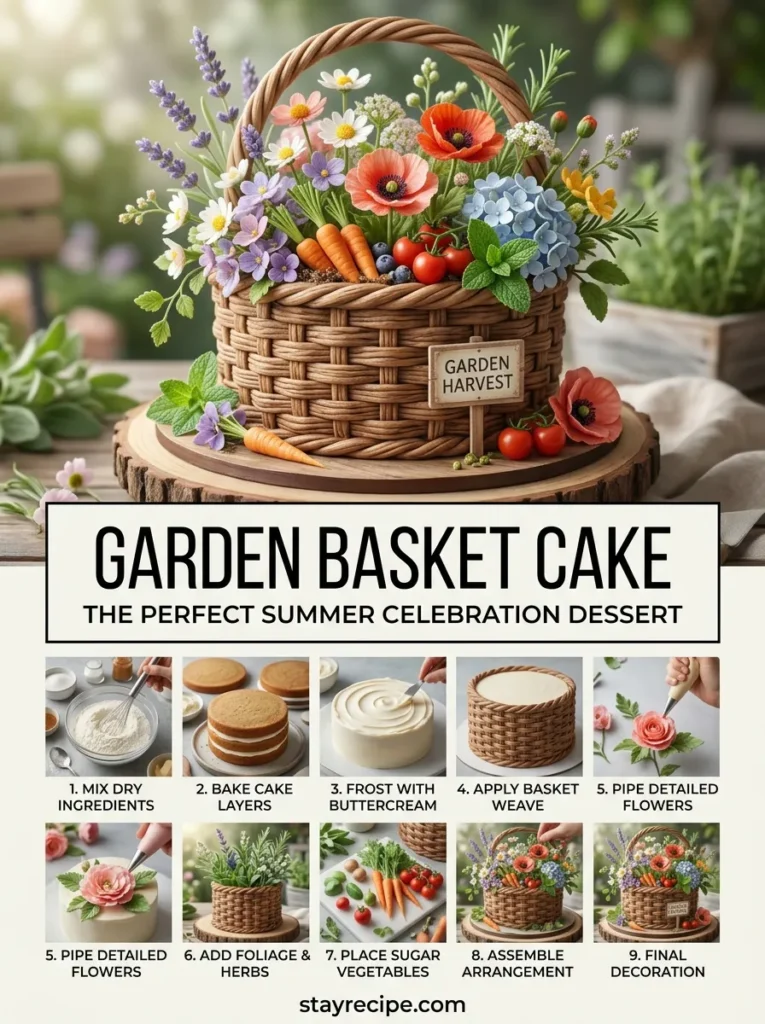 Garden Basket Cake