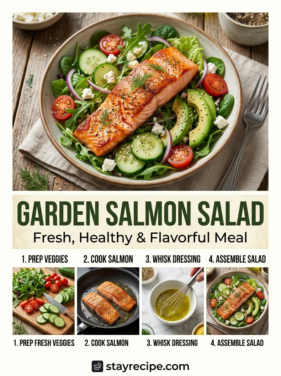 Garden Salmon Salad Cucumber Salad