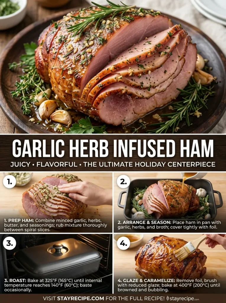 Garlic Herb Infused Hamhoney Baked Ham Recipe
