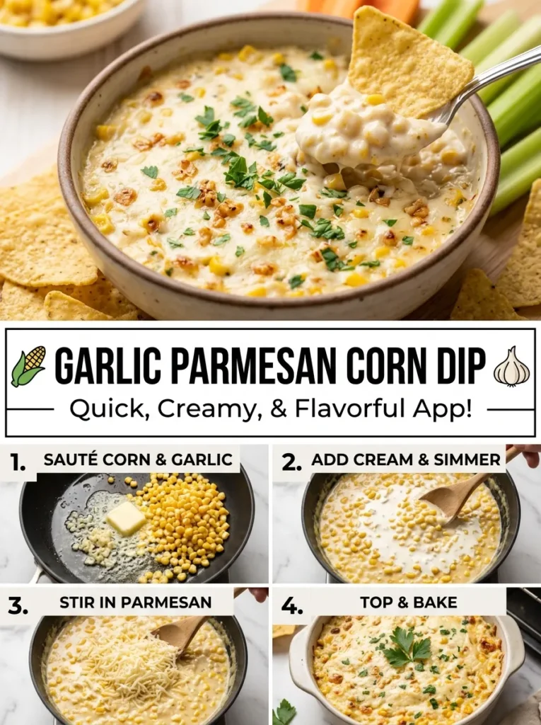 Garlic Parmesan Corn Dip