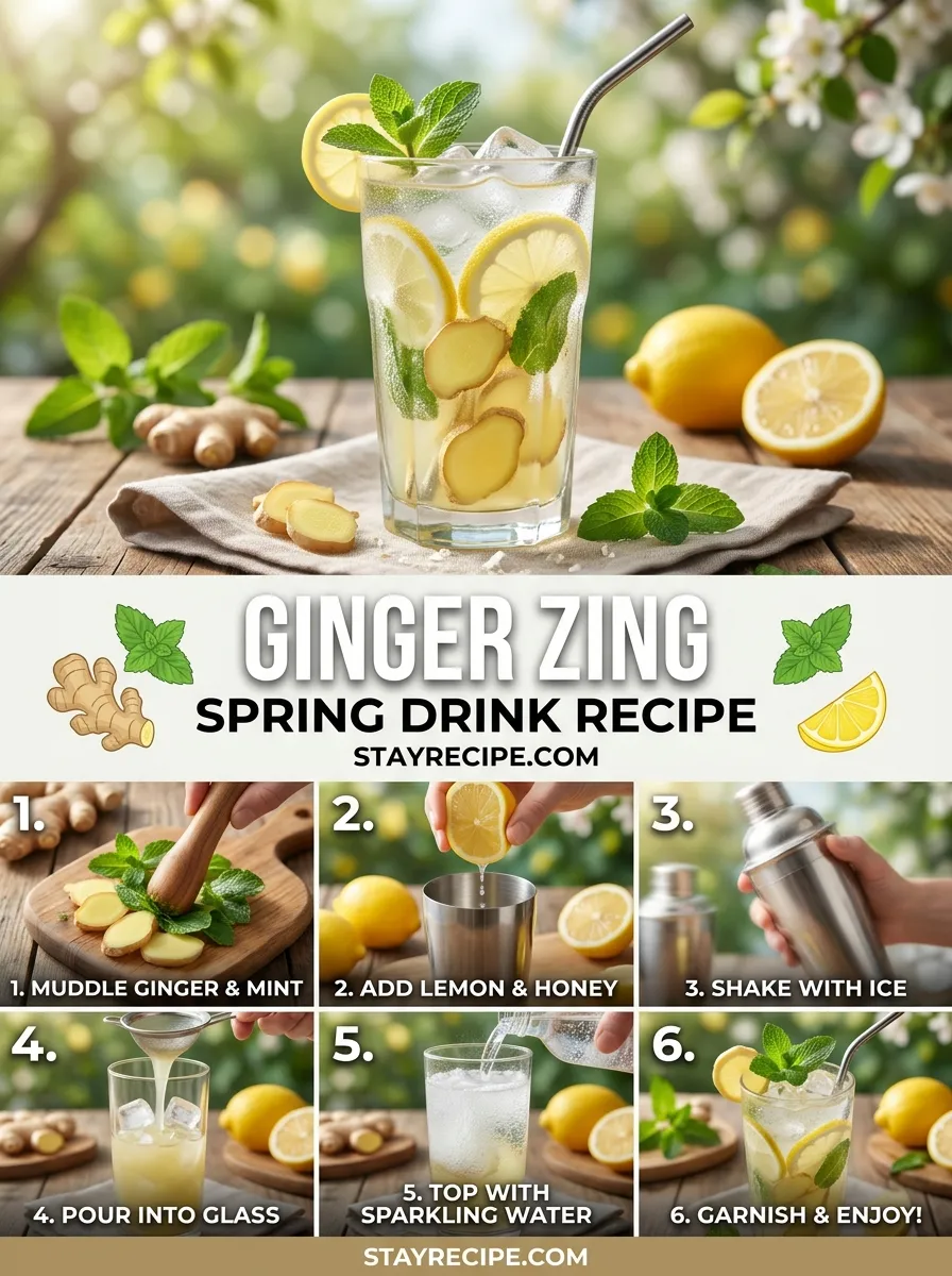 Ginger Zing Spring Drinks Drinks