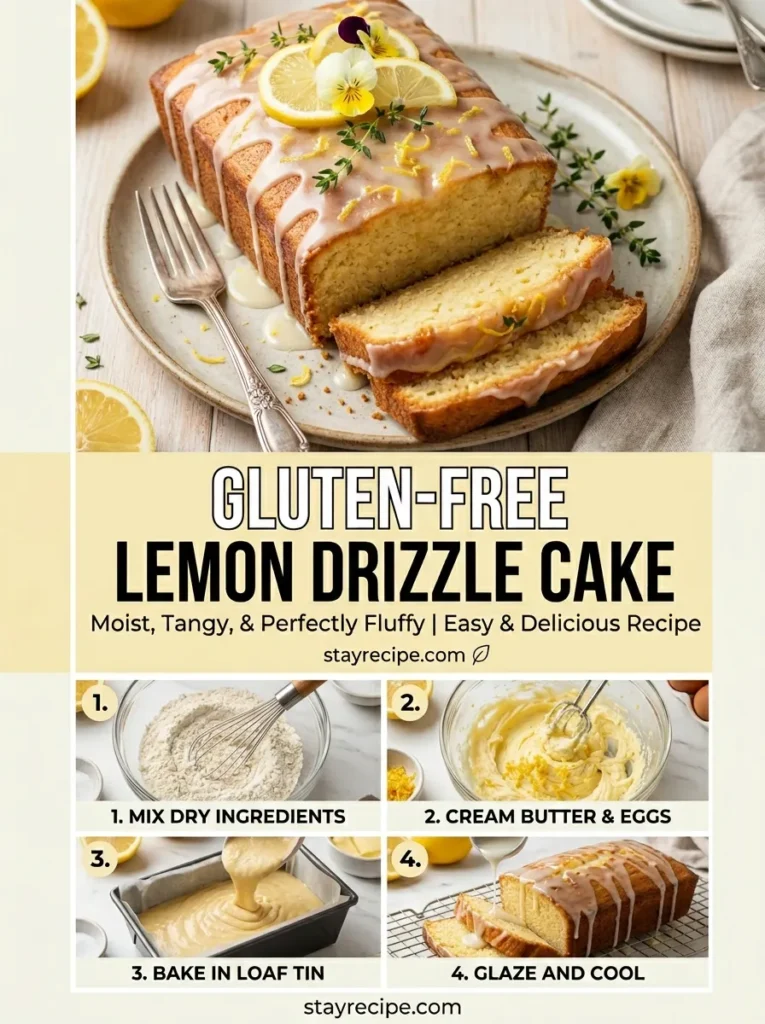Gluten Free Lemon Drizzle Cake