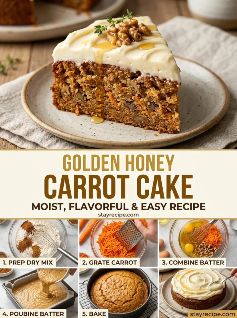 Golden Honey Carrot Cake