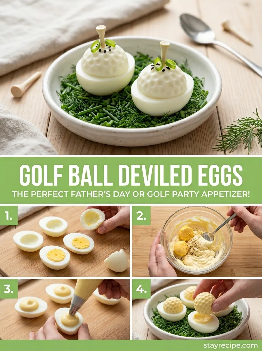 Golf Ball Deviled Eggs