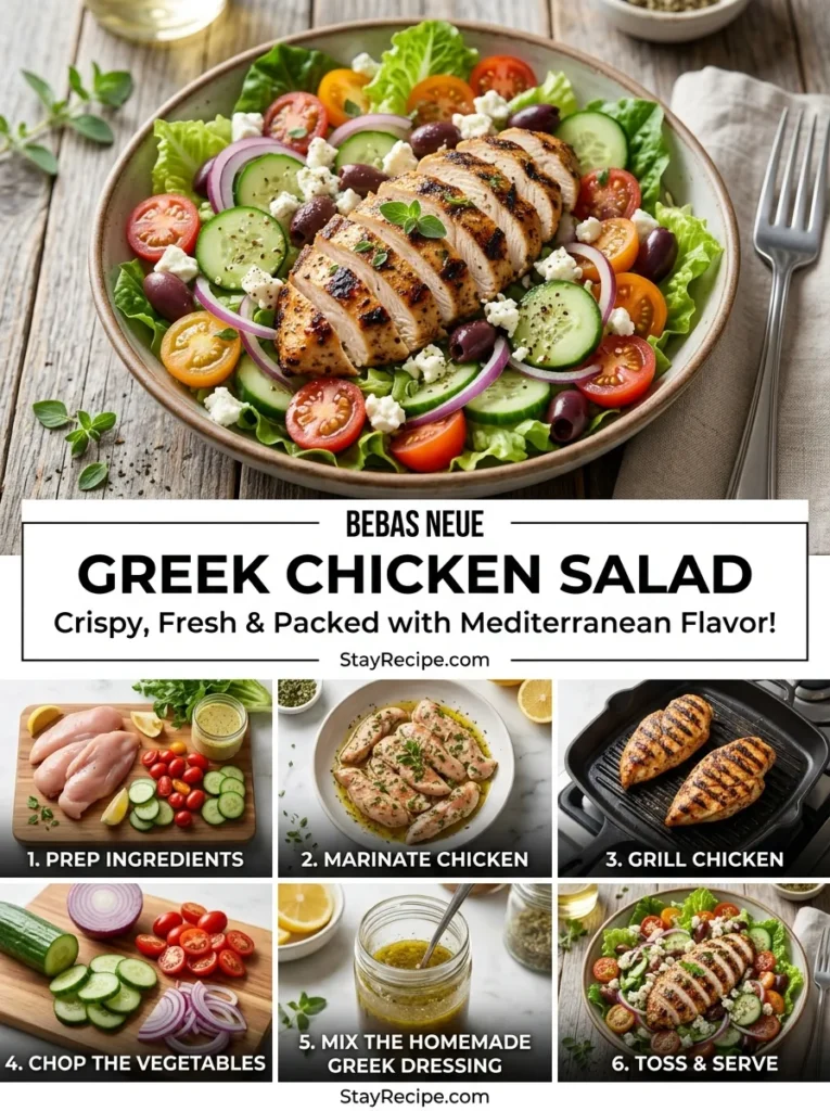 Greek Chicken Salad Summer Salad
