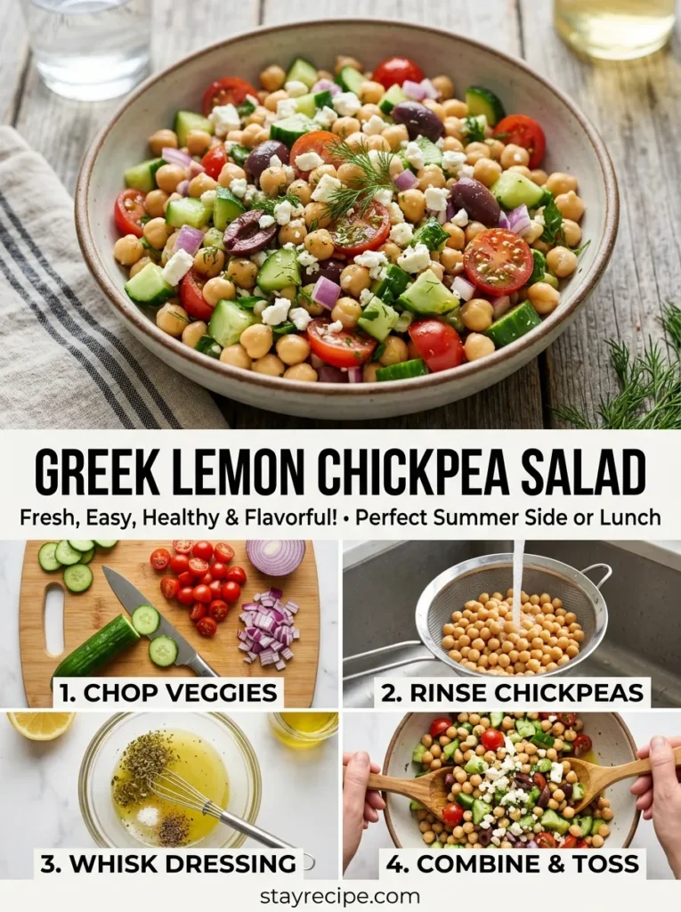 Greek Lemon Chickpea Salad