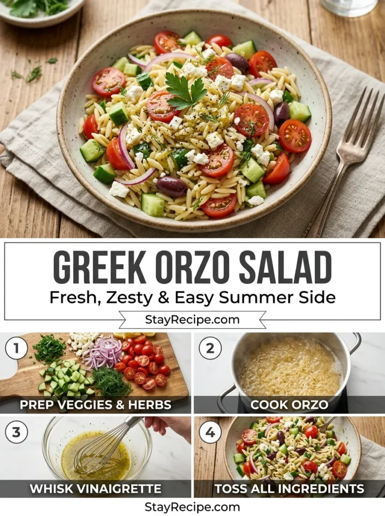 Greek Orzo Salad Summer Salad
