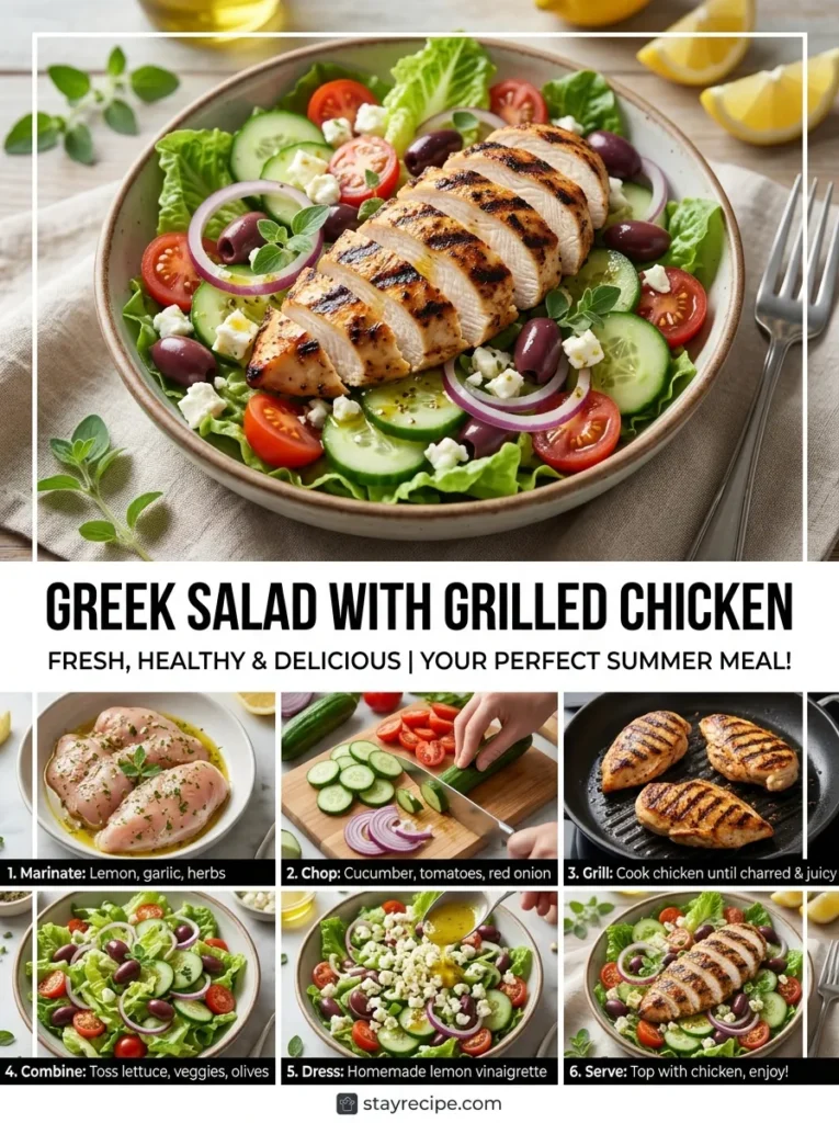 Greek Salad With Grilled Chicken