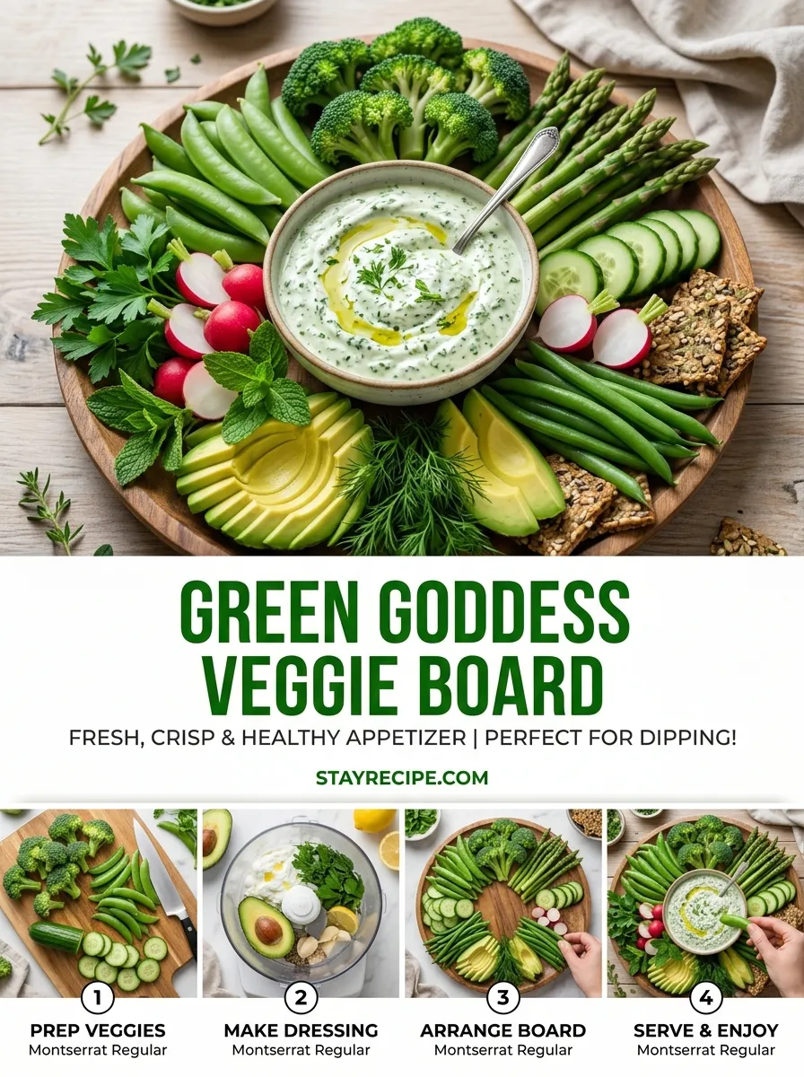 Green Goddess Veggie Board Spring Charcuterie Board Ideas