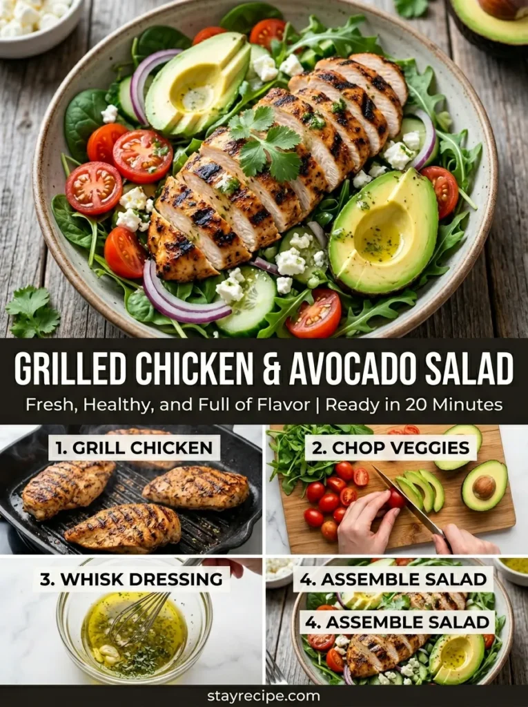 Grilled Chicken Avocado Salad