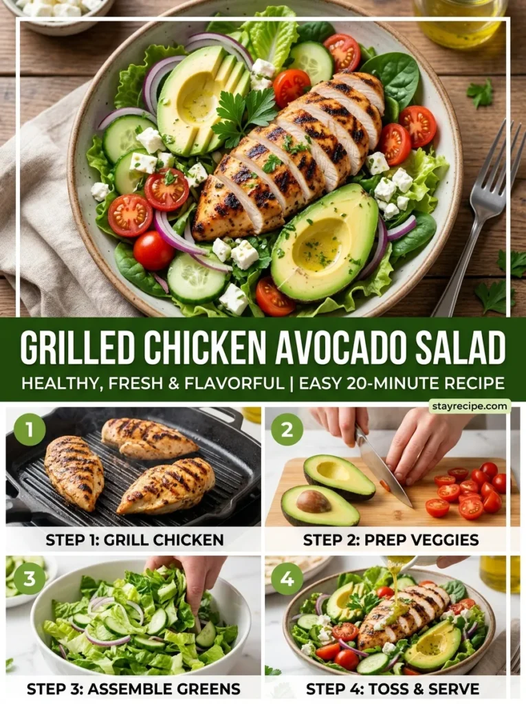 Grilled Chicken Avocado Salad Summer Salad