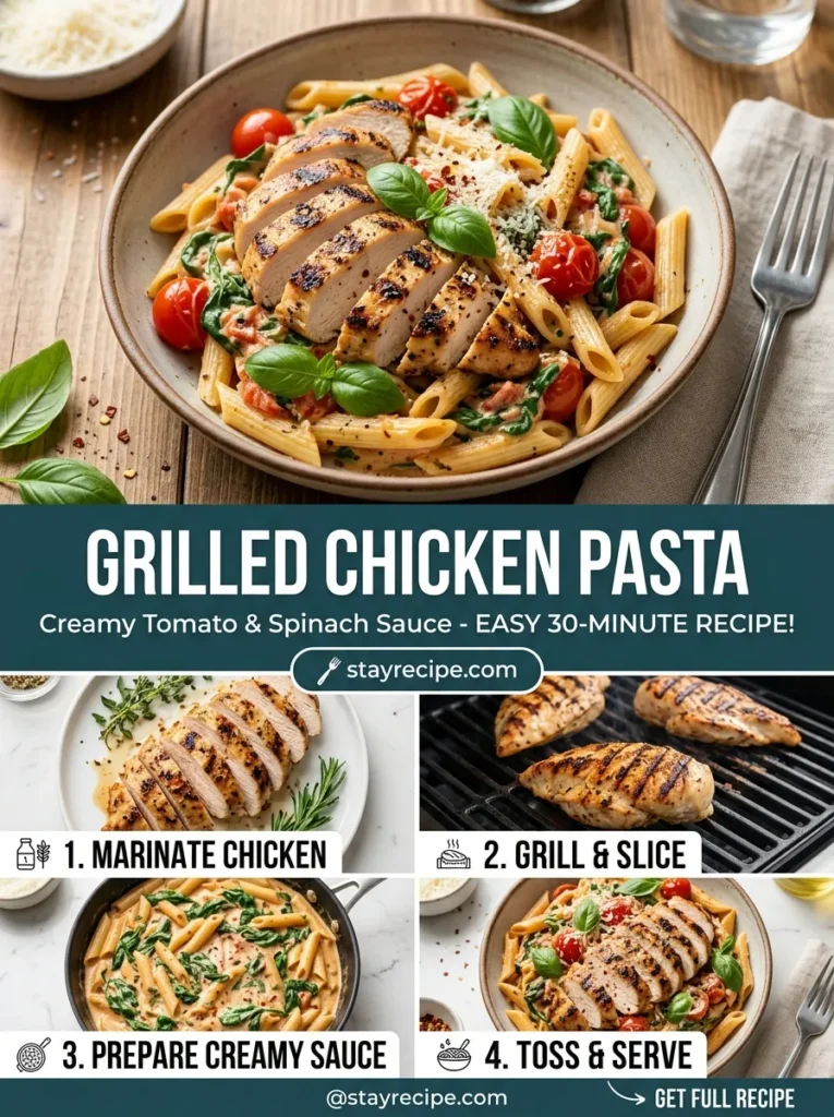 Grilled Chicken Pasta Summer Recipes Dinner