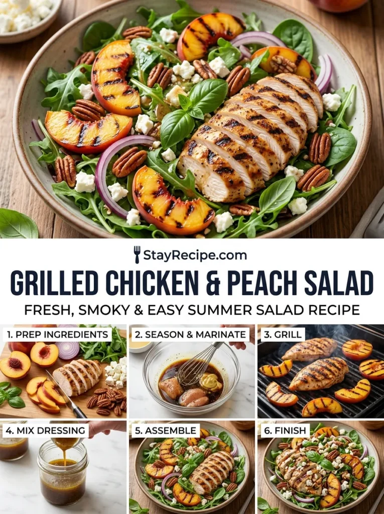 Grilled Chicken Peach Salad Grilled Chicken Peach Salad