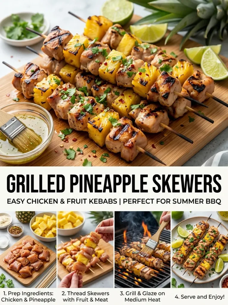 Grilled Pineapple Skewersgrilled Pineapple Skewers