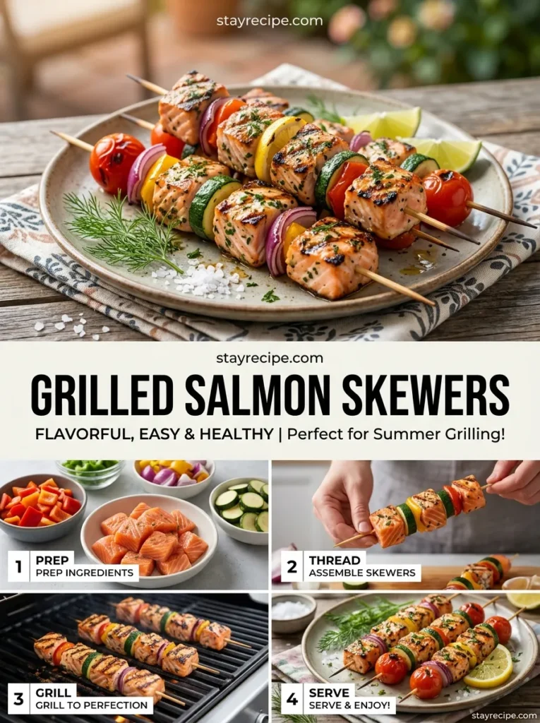 Grilled Salmon Skewers