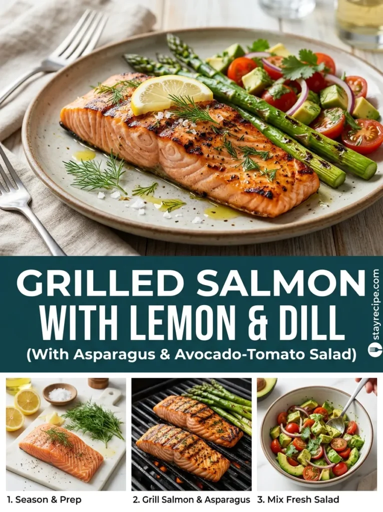 Grilled Salmon With Lemon And Dill Summer Recipes Dinner
