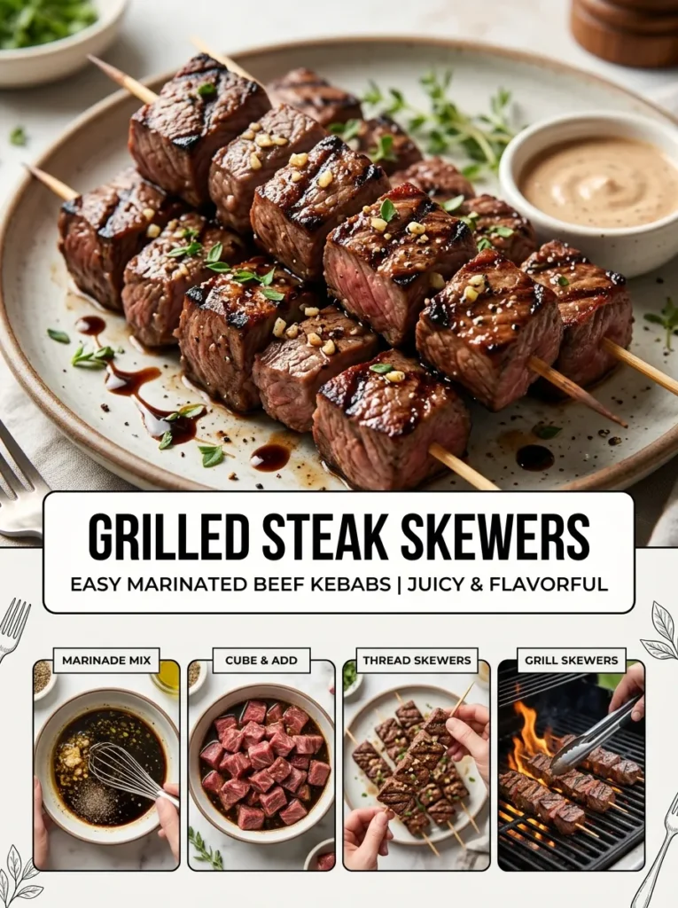 Grilled Steak Skewers