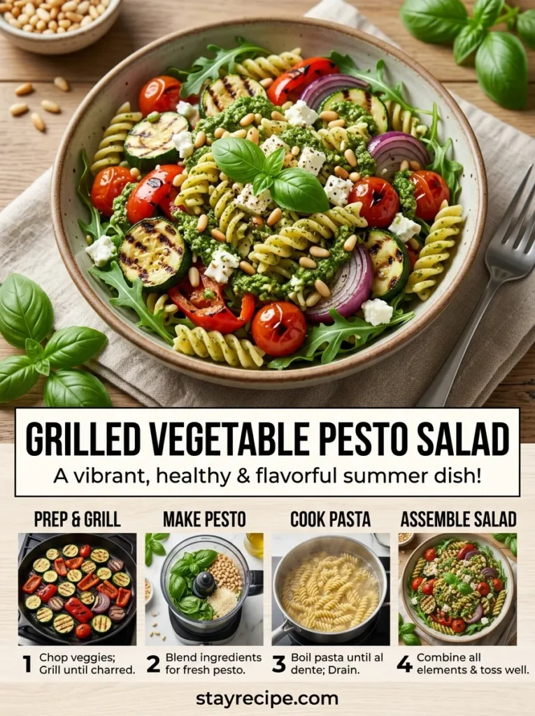 Grilled Vegetable Pesto Salad