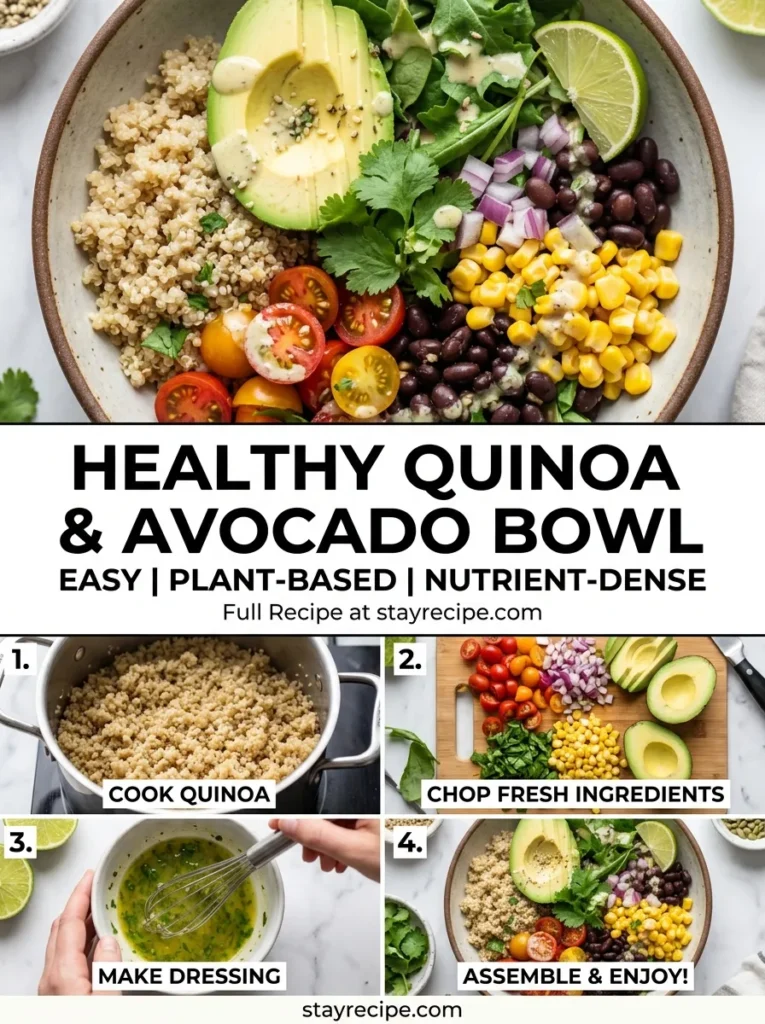 Healthy Quinoa Avocado Bowl