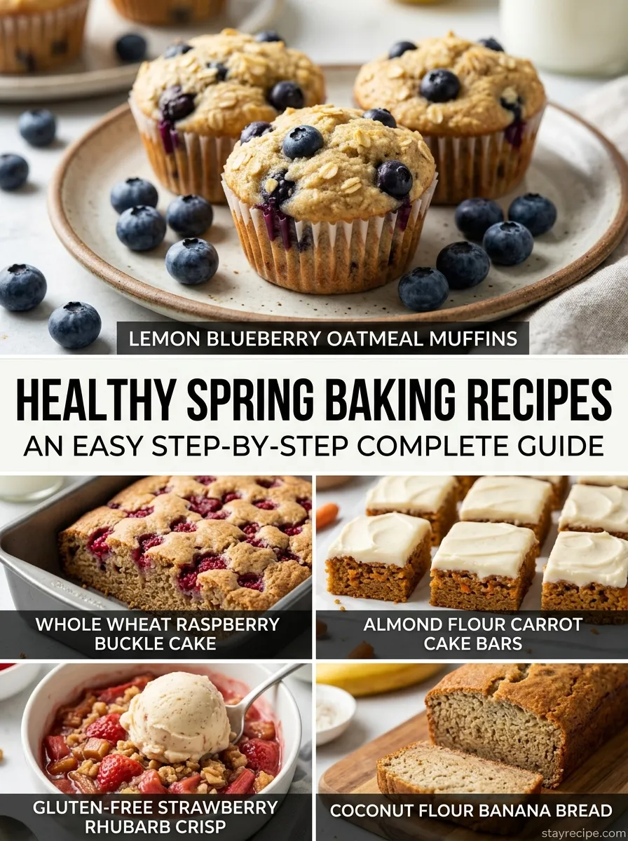 Healthy Spring Baking Recipes: And Easy Step-by-Step Complete Guide