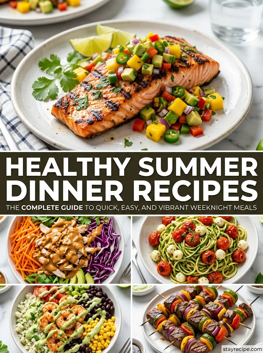 Healthy Summer Dinner Recipes: The Complete Guide to Quick, Easy, and Vibrant Weeknight Meals
