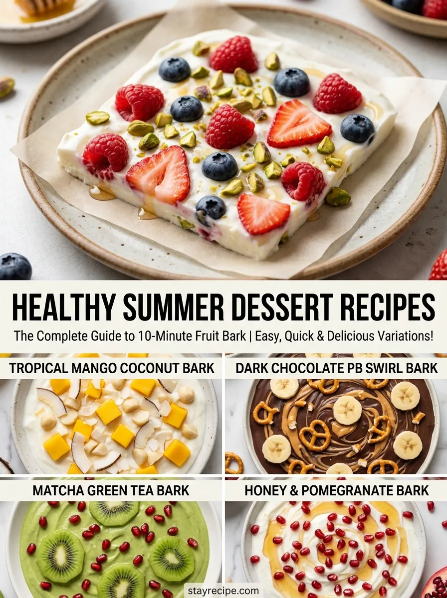 Healthy summer dessert recipes: The Complete Guide to 10-Minute Fruit Bark