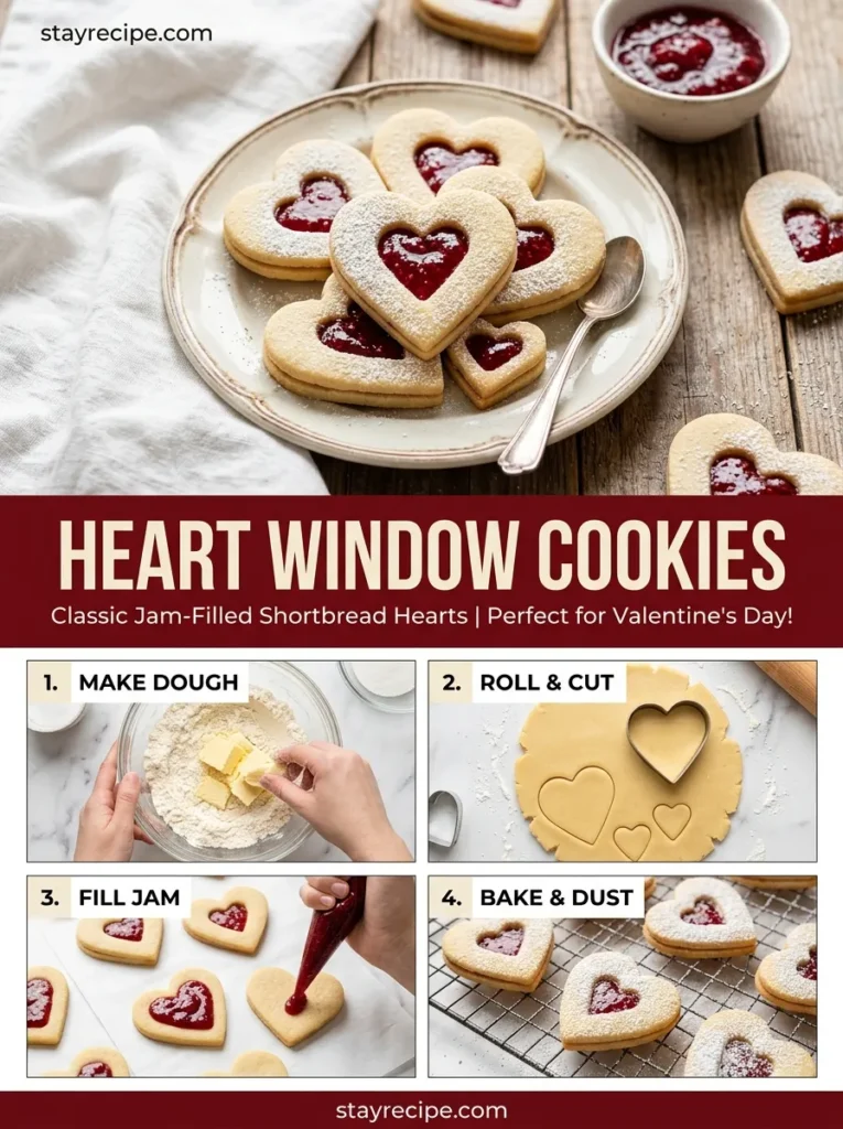 Heart Window Cookies