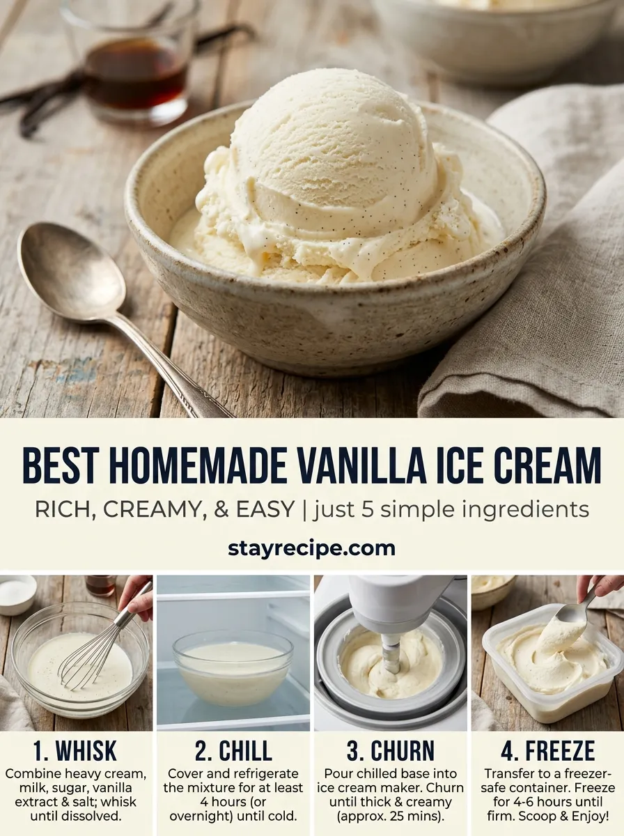 Homemade Vanilla Ice Cream Easy Summer Desserts
