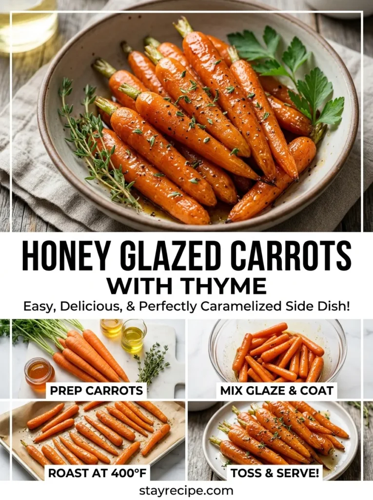 Honey Glazed Carrots With Thyme