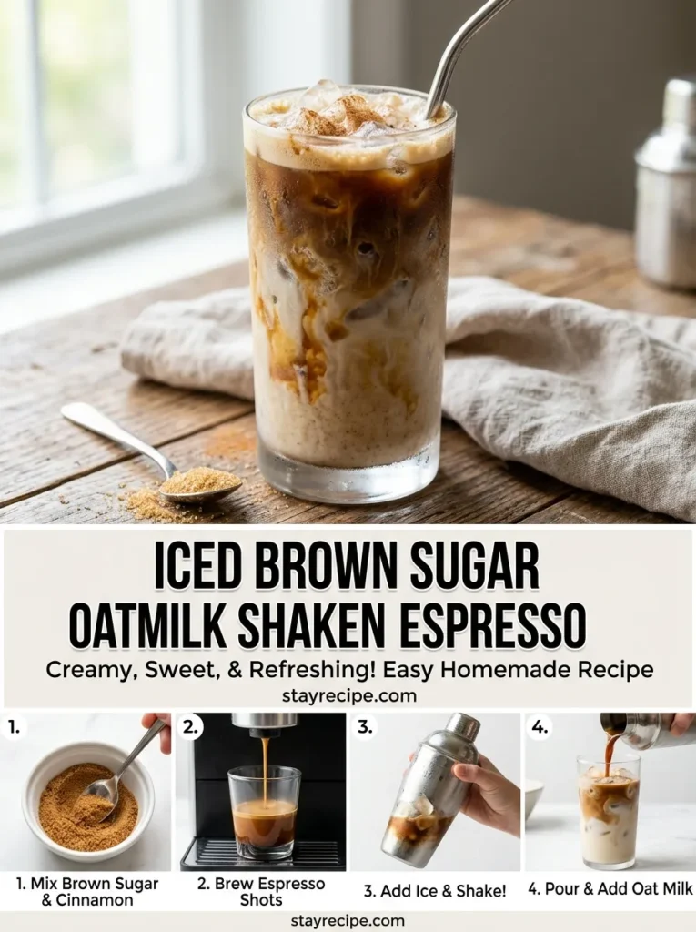 Iced Brown Sugar Oatmilk Shaken Espresso Drinks