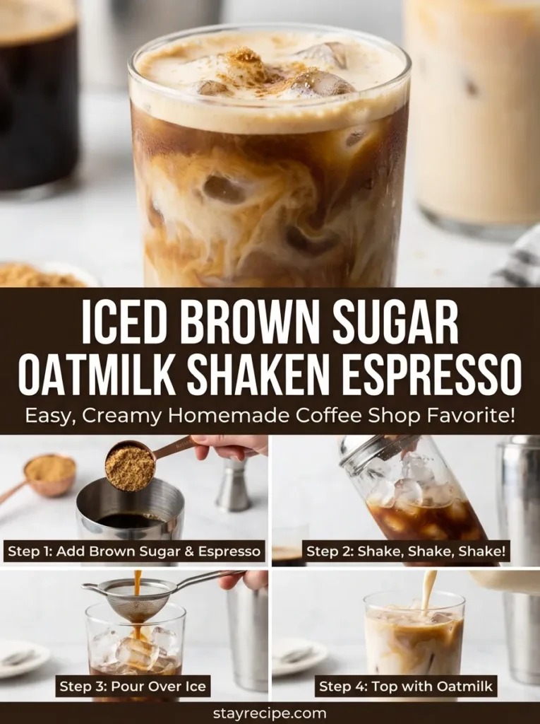 Iced Brown Sugar Oatmilk Shaken Starbucks Summer Drinks