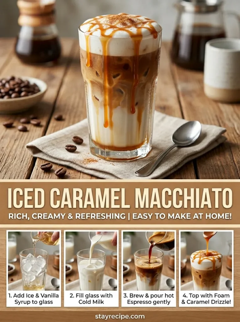 Iced Caramel Macchiato Drinks