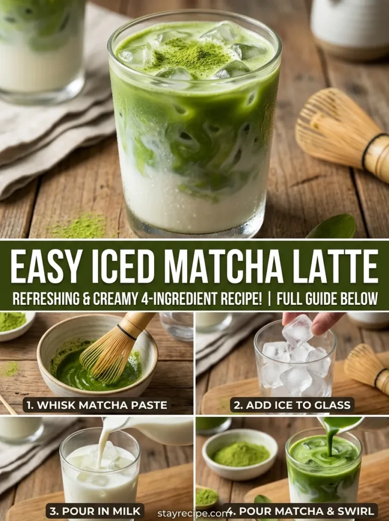 Iced Matcha Latte Drinks