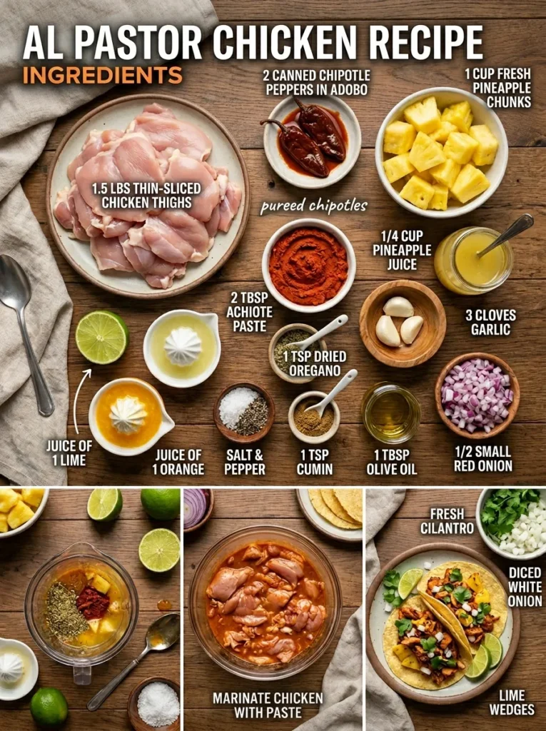 Ingredients chicken al pastor