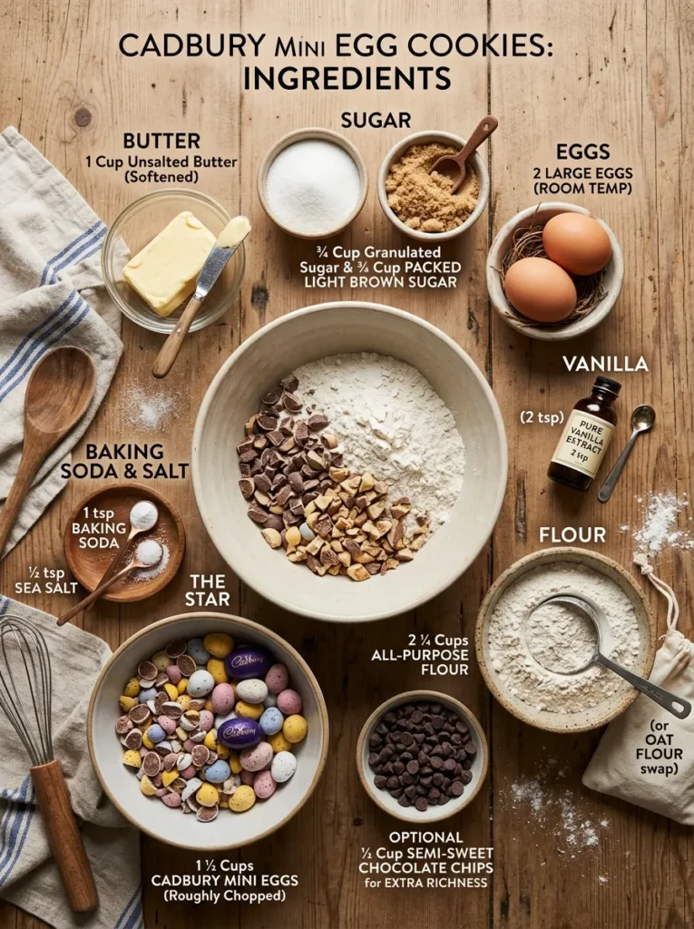 Ingredients Cadbury Egg Cookies