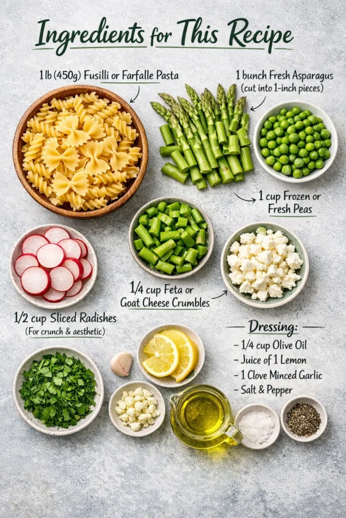 Ingredients For This Recipe Spring Pasta Salad