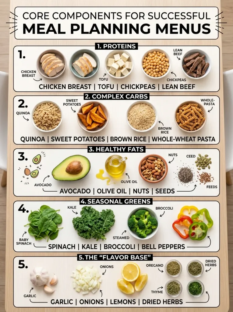 Ingredients Meal Planning Menus