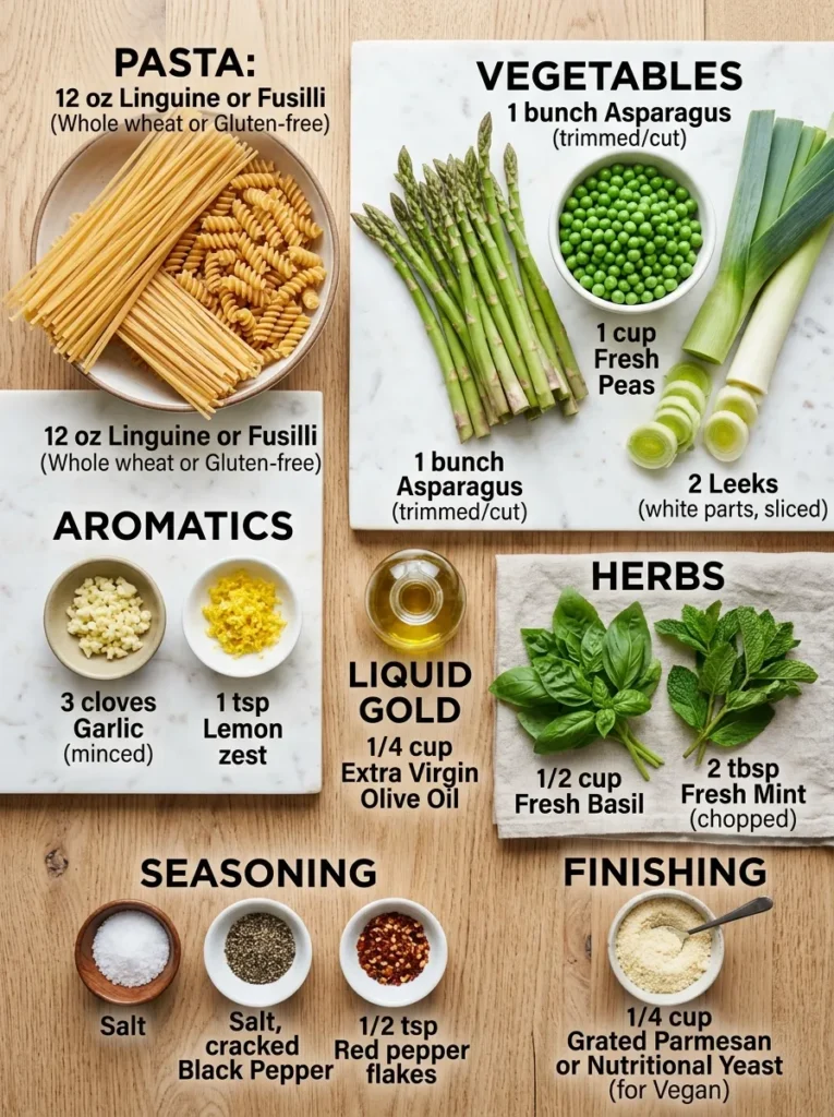 Ingredients Spring Pasta