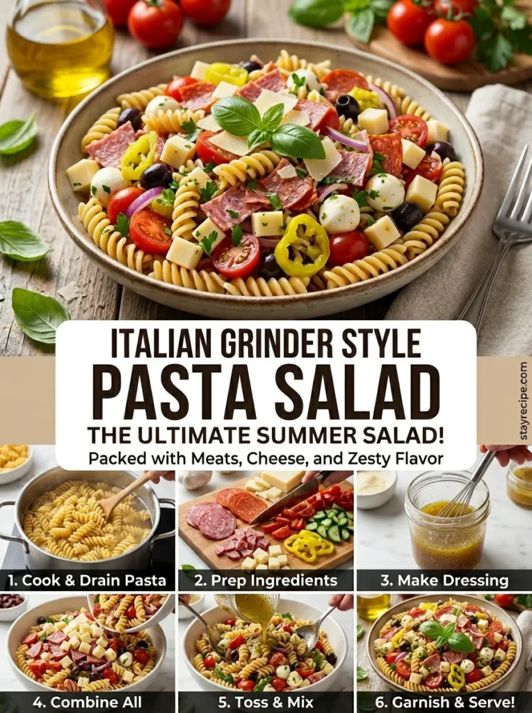 Italian Grinder Style Pasta Salad