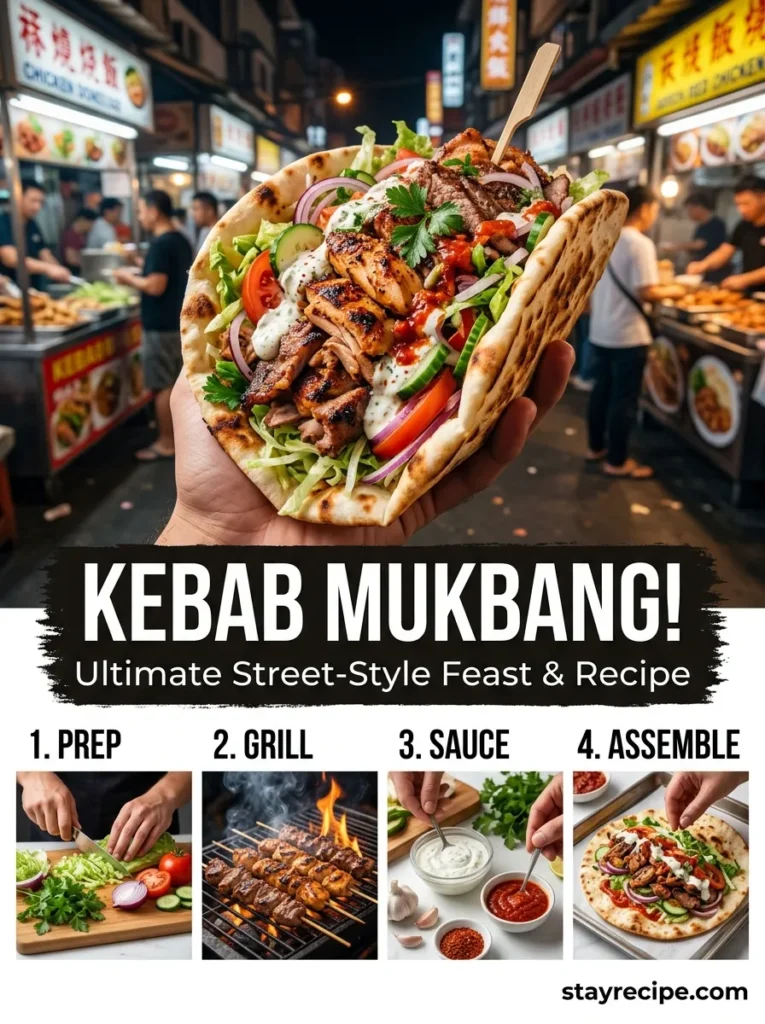 Kebab Mukbang Street Style
